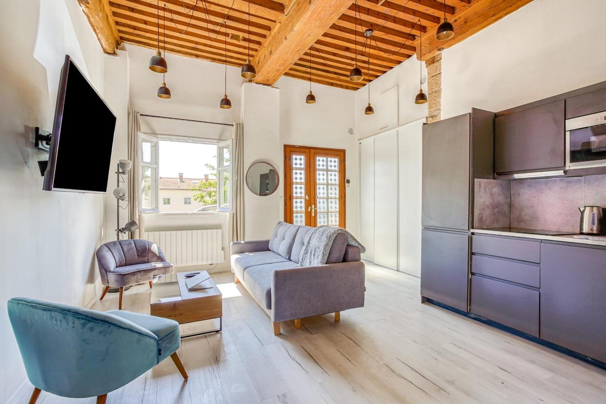 Charming 6-Person Apartment Terreaux & Croix Rousse Area Lyon Dış mekan fotoğraf